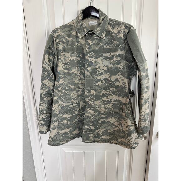US Digital Camo Work Utility Uniform Coat Women 14 Maternity Hunting Adjustable - Picture 1 of 8